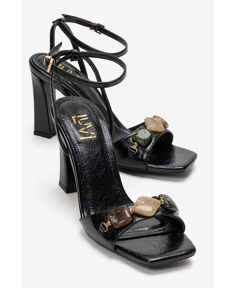 Prologue Shoes Women's Franca Block Heel Sandal