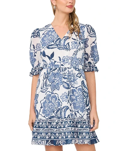 Sam & Jess Women's V-Neck Ruffle-Hem Dress