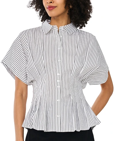 Vince Camuto Women's Pleat Waist Dolman-Sleeve Blouse