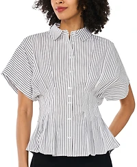 Vince Camuto Women's Pleat Waist Dolman-Sleeve Blouse