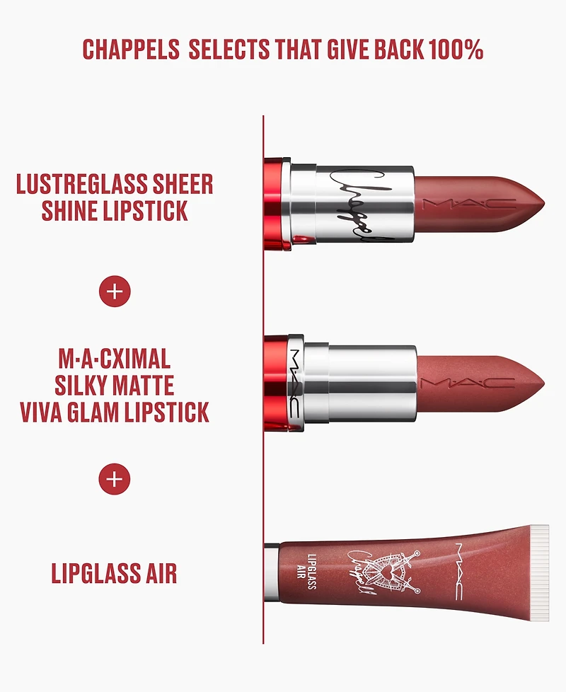 Mac Viva Glam Lipglass Damnsel Air Non-Sticky Gloss