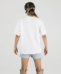 Gameday Couture Women's Cream Florida Gators Oversized Fierce Focus T-Shirt