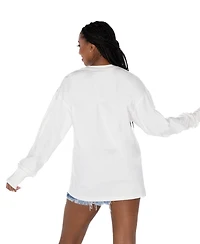 Gameday Couture Women's White Florida Gators Oversized Swift Strike Long Sleeve T-Shirt