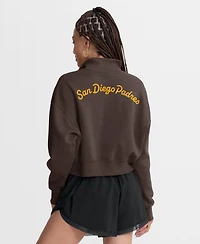 Nike Women's Brown San Diego Padres Primetime Phoenix Fleece Half-Zip Sweatshirt