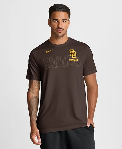 Nike Men's Brown San Diego Padres Knockout Team Legend Dri-fit T-Shirt