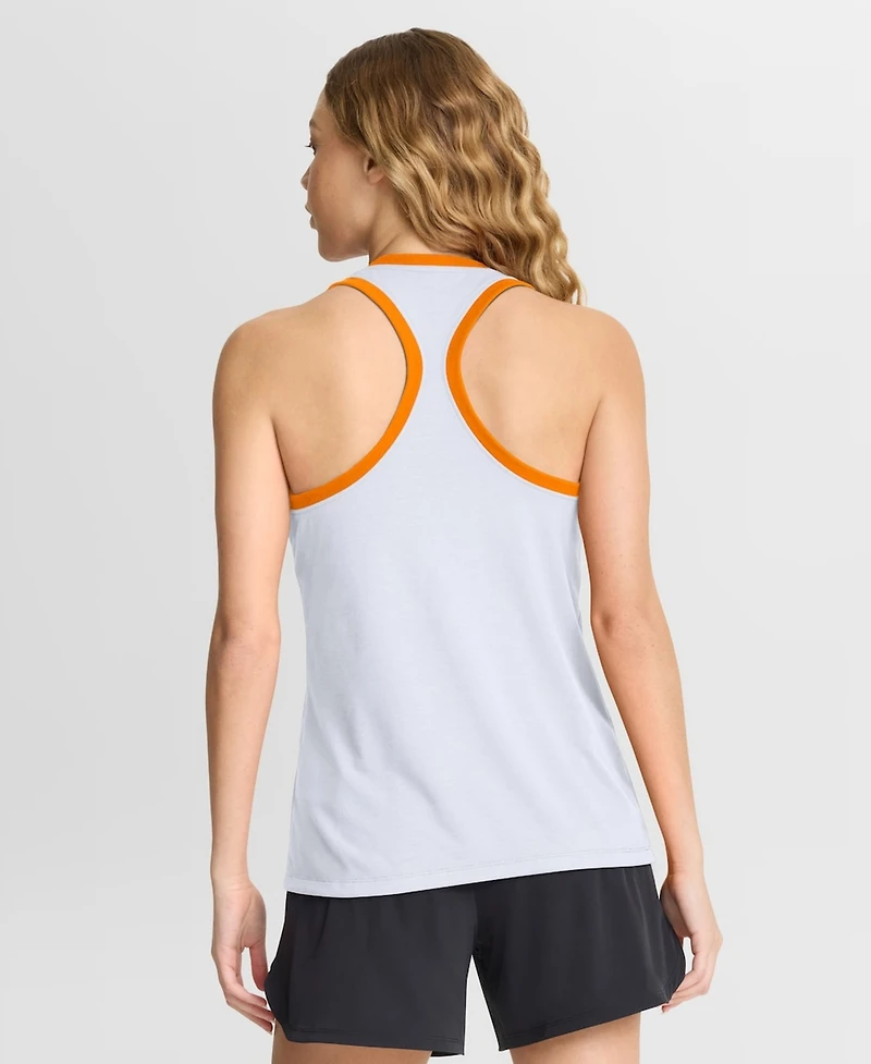 Nike Women's White Tennessee Volunteers Uni Name Tri-Blend Dri-fit Tank Top