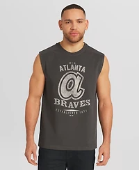 Darius Rucker Collection by Fanatics Men's Charcoal Atlanta Braves Muscle Tank Top