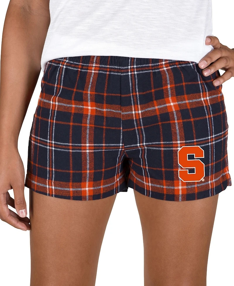 Concepts Sport Women's Navy/Orange Syracuse Orange Ultimate Flannel Shorts