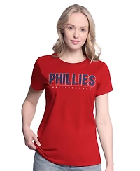 G-iii 4Her by Carl Banks Women's Red/Royal Philadelphia Phillies Two T-Shirt Combo Pack