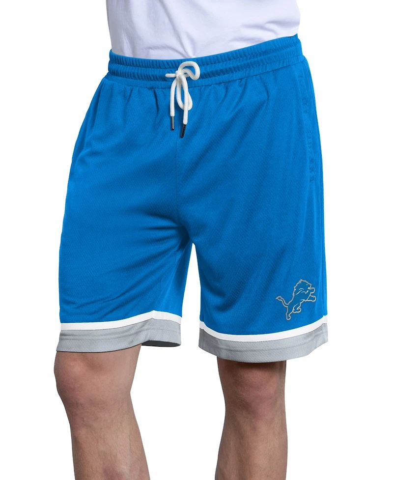 Starter Men's Blue Detroit Lions Power Play Mesh Shorts