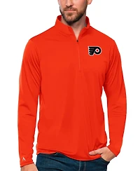 Antigua Men's Orange Philadelphia Flyers Tribute Quarter-Zip Pullover Sweatshirt