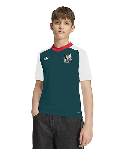Adidas Big Boys and Girls White Mexico National Team 2026 Pre-Match Jersey