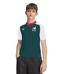 Adidas Big Boys and Girls White Mexico National Team 2026 Pre-Match Jersey