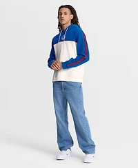 Fanatics Men's Royal/White Paris Saint-Germain Retro Overhead Tri-Blend Hoodie