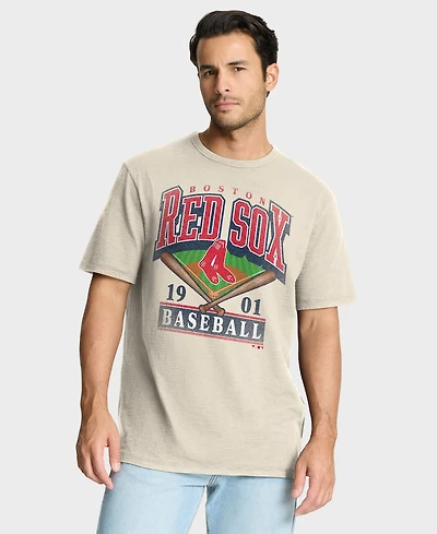 Fanatics Men's Tan Boston Red Sox Stadium Slub T-Shirt