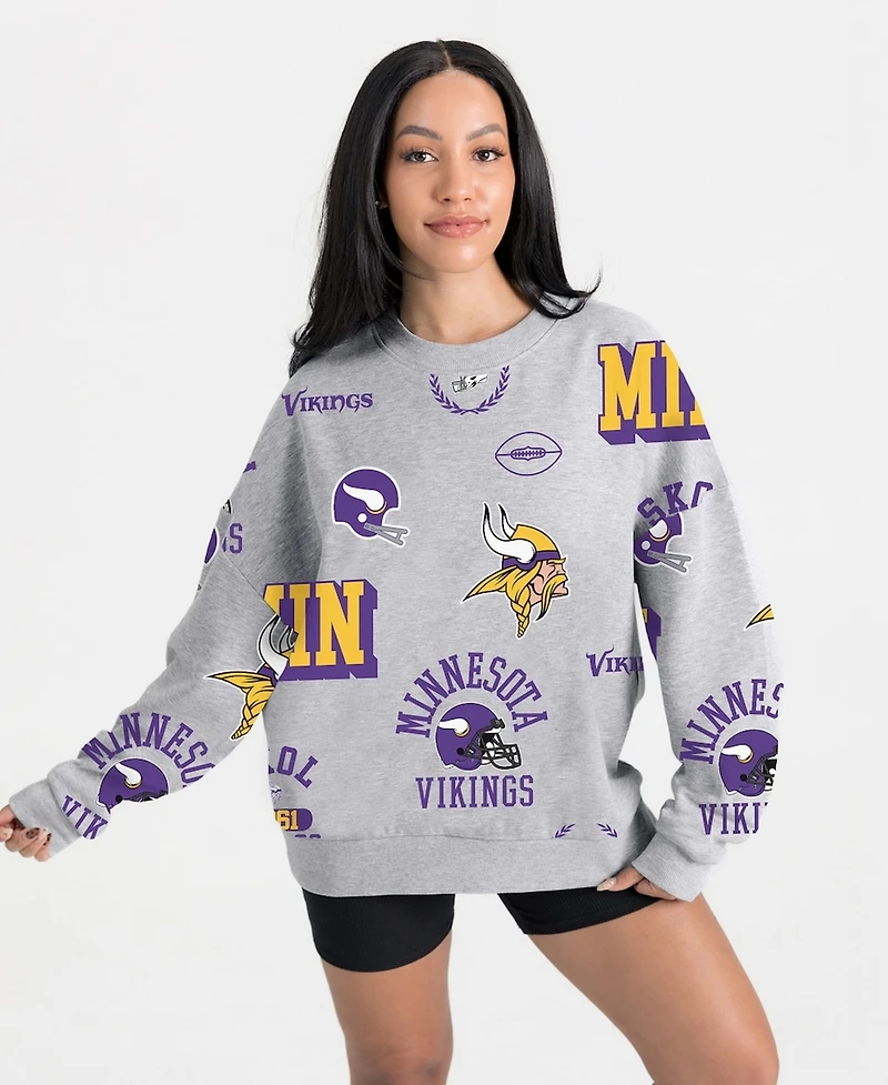 Gameday Couture Women's Heather Gray Minnesota Vikings Always On Repeat Fleece Sweatshirt