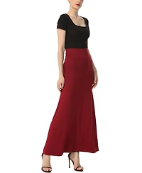 kimi + kai Women's Waist Ruched Maxi Skirt