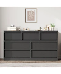 gaomon 7 Drawer Dresser for Bedroom, 54 inch Wide, Chest of Drawers with Large Storage, Wooden Organizer Living Room, Entryway