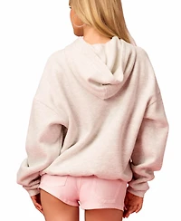 Edikted Women's Barbie Rhinestone Oversized Hoodie