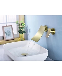 Phying Wall Mount Widespread Bathroom Faucet