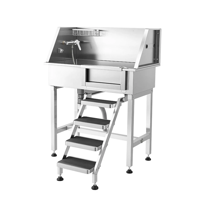 Ruie 34 inch Stainless Steel Dog Washing Station for Small to Medium Breeds