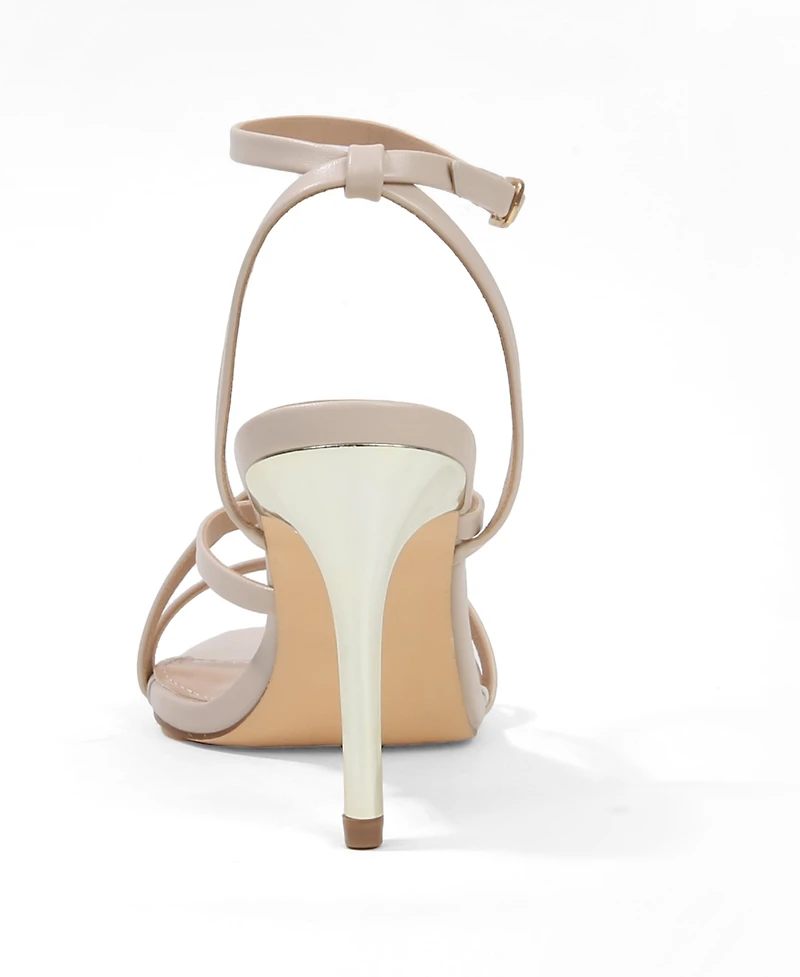 Berness Women's Camden Elegant Crossover Strap Stiletto Sandals