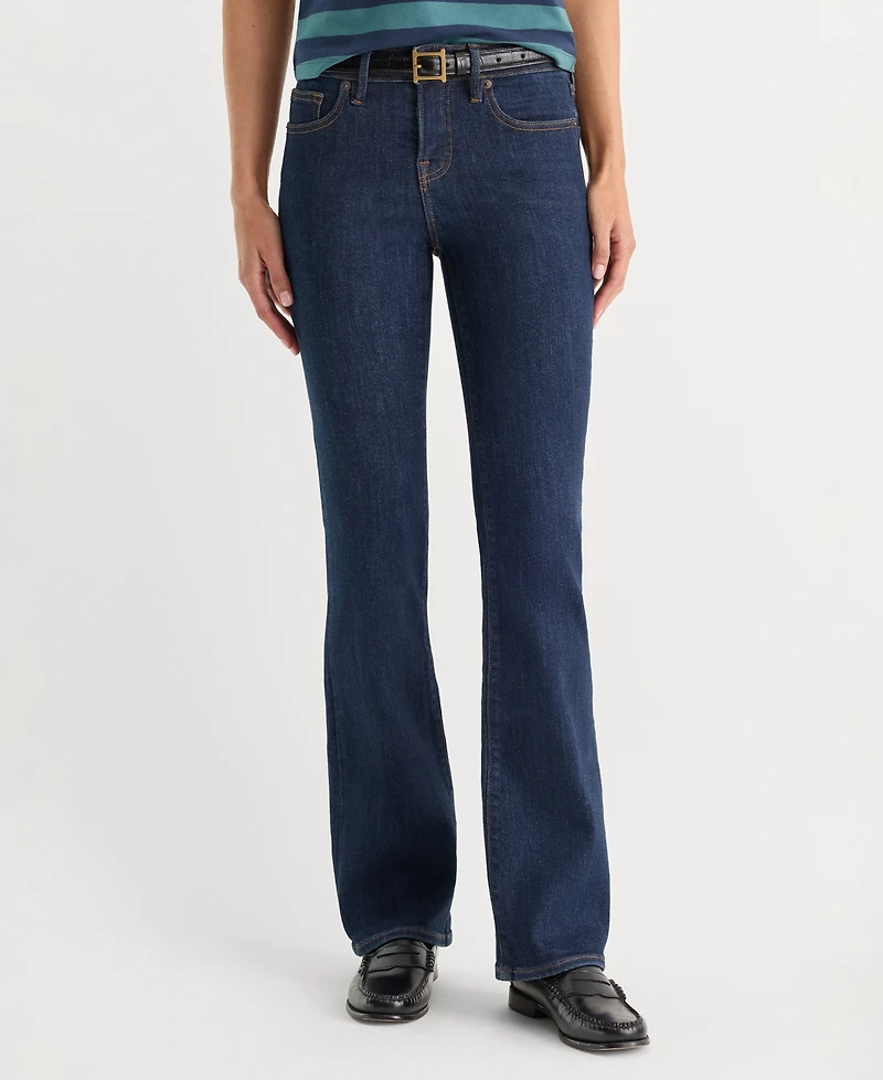 Good American Women's Low-Rise Bootcut Jeans