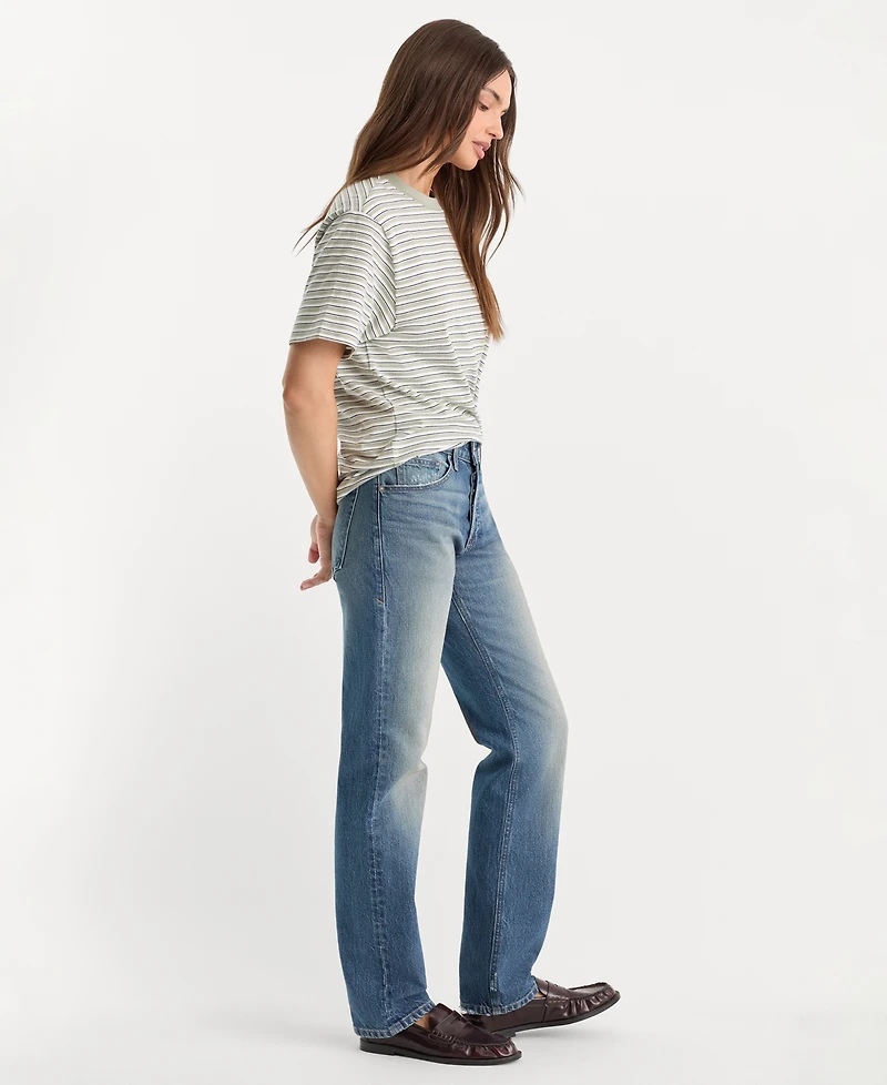 Good American Women's Vintage Straight Mid-Rise Jeans