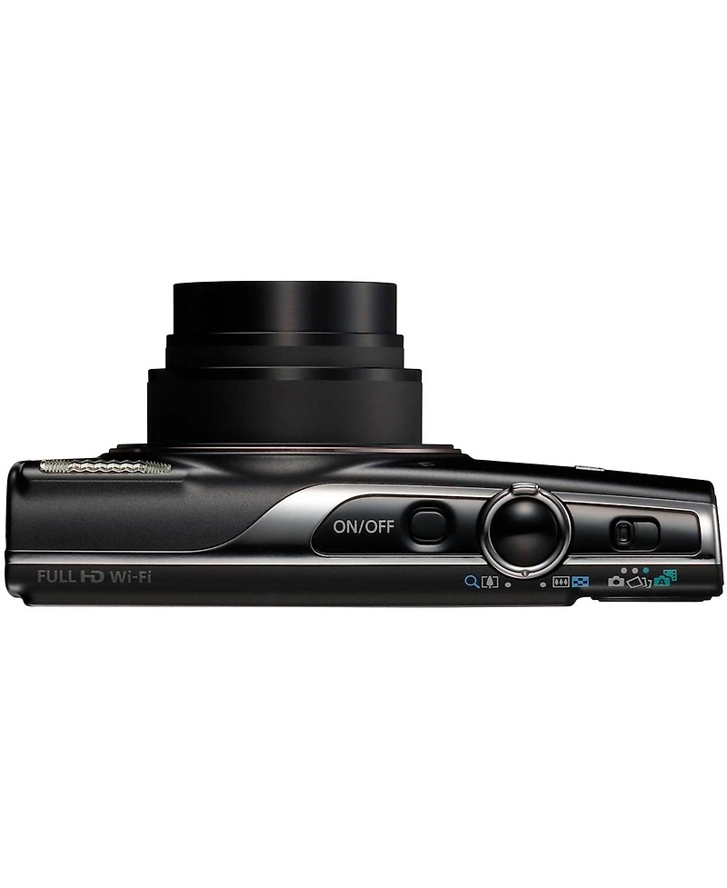 Canon PowerShot Elph 360 Hs Digital Camera Bundle with 64GB microSD Card, Sd Adapter, Usb Card Reader, Slinger Hardshell Camera Case, Battery
