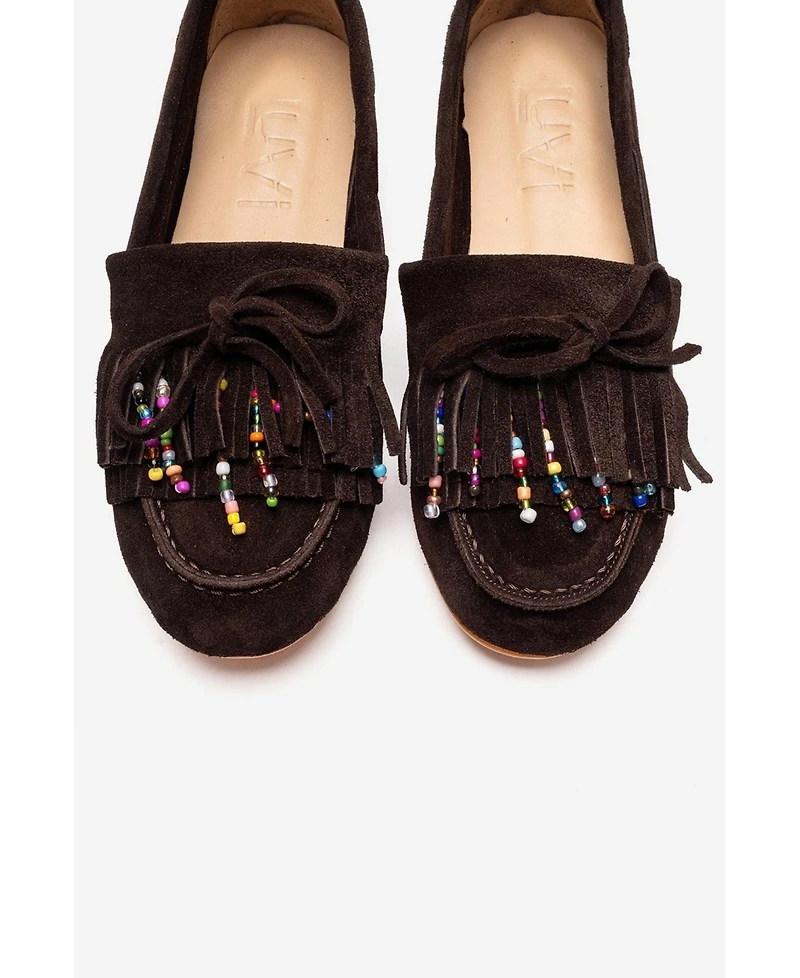 Forever & Always Shoes Women's Evelyn Leather Loafer