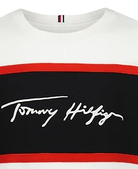Tommy Hilfiger Boys' 8-20 Color-Block Logo Graphic Short-Sleeve T-Shirt