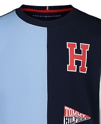 Tommy Hilfiger Boys' 8-20 Color-Block Logo Long-Sleeve T-Shirt