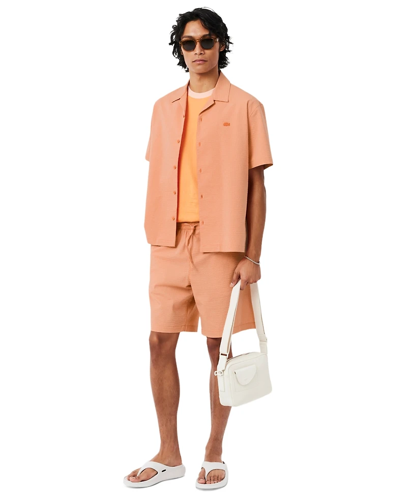 Lacoste Men's Seersucker Relaxed-Fit Shorts