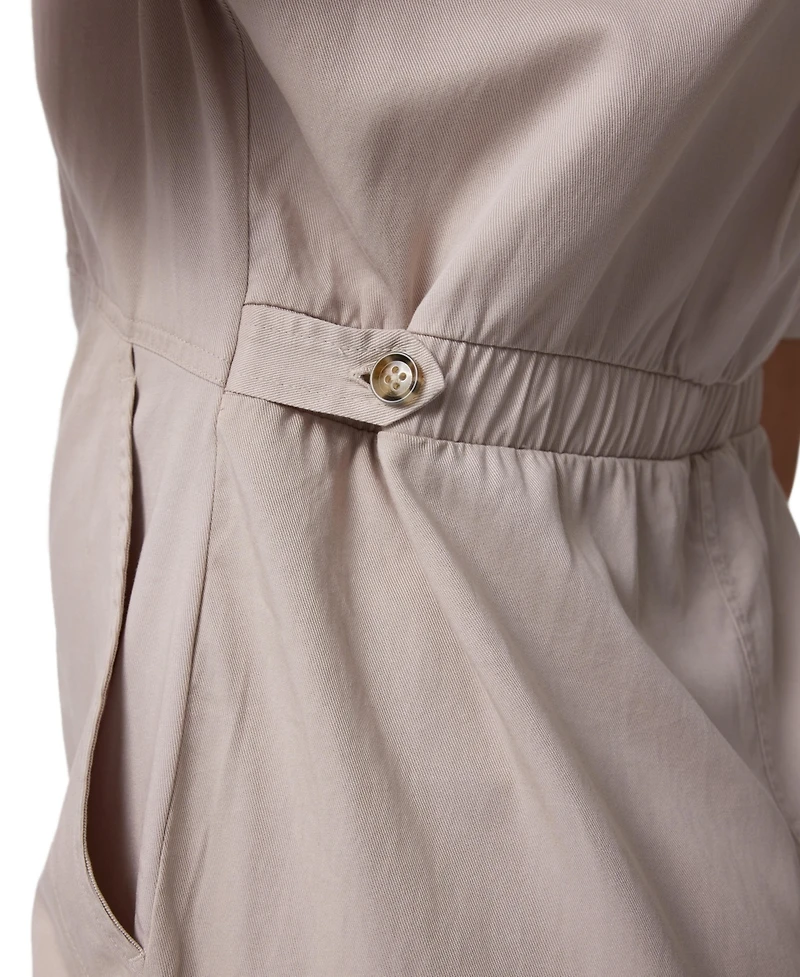 Ingrid + Isabel Maternity Short Sleeve Utility Romper
