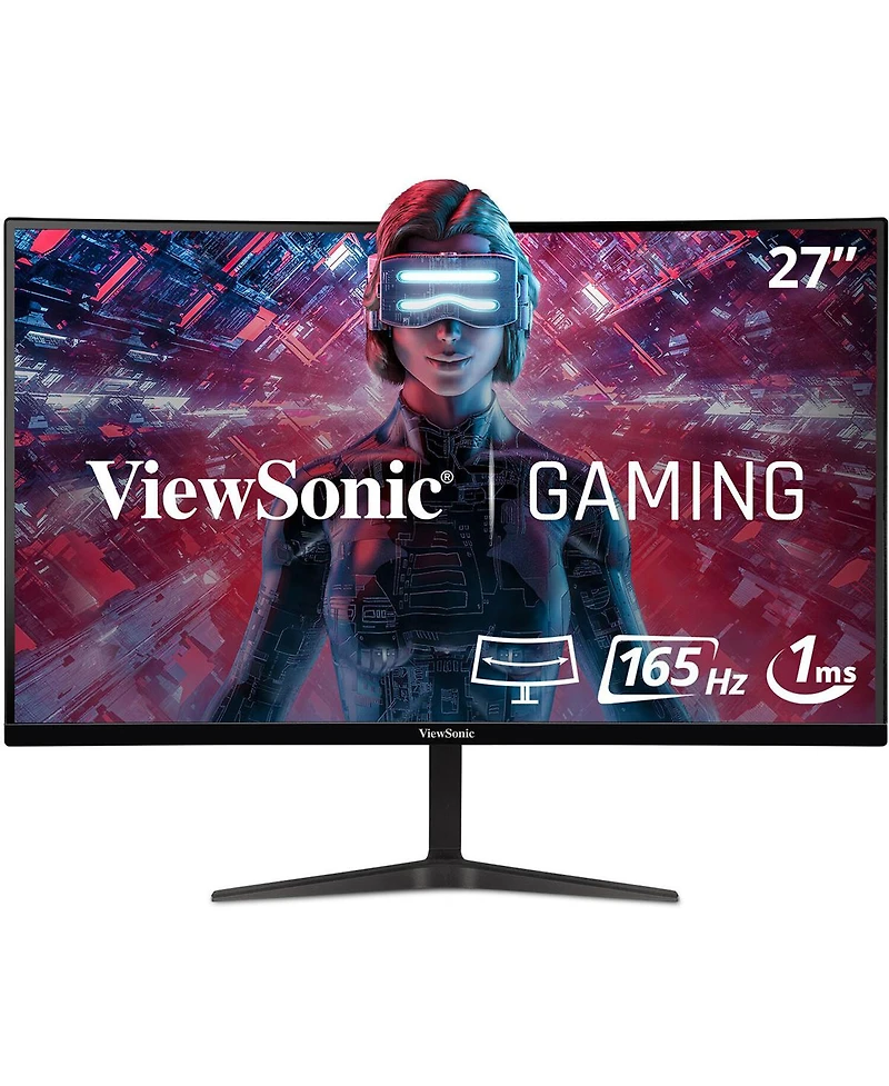 ViewSonic VX2718-pc-mhd 27" 16:9 Full Hd 165Hz Va Led Curved Gaming Monitor, Built-In Speakers