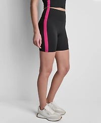 Dkny Sport Women's Balance Compression High-Waist Bike Shorts