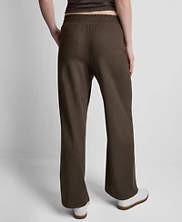 Dkny Women's Regular Fit Wide Leg Pants