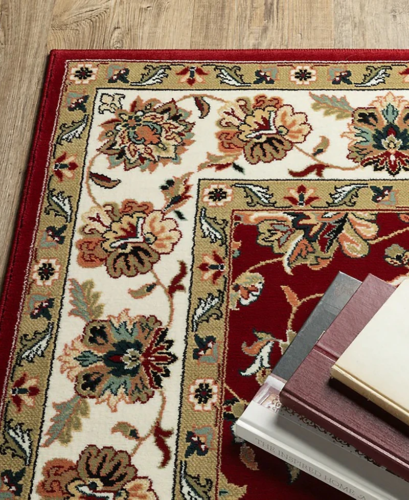 Closeout! Oriental Weavers Kashan 4929R Red/Ivory 5'3" x 7'6" Area Rug