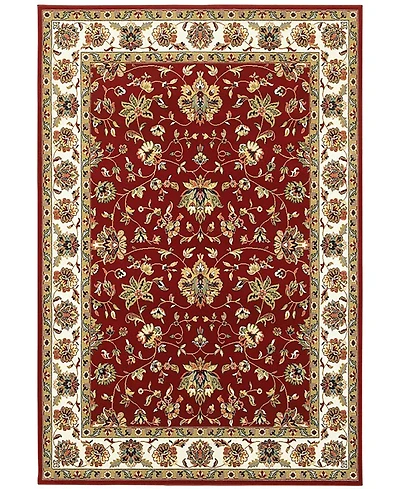 Closeout! Oriental Weavers Kashan 4929R Red/Ivory 5'3" x 7'6" Area Rug