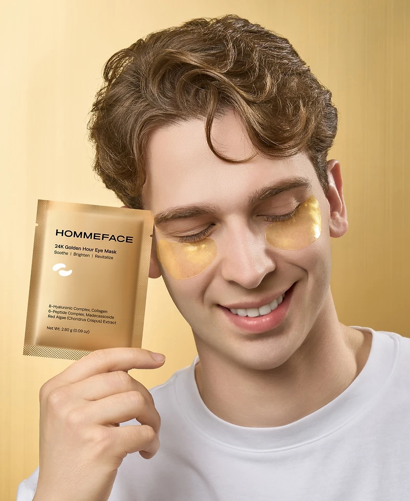 Hommeface 24k Golden Hour Eye Mask Set