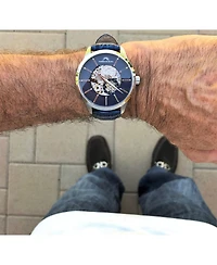 Porsamo Bleu Men's Cassius Automatic Genuine Leather Band Watch 802ACAL