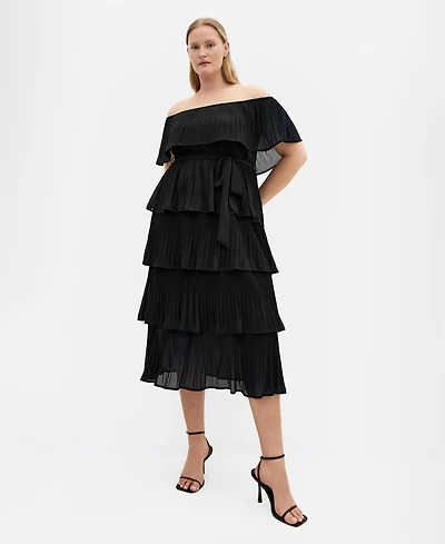 City Chic Plus Night Garden Maxi Dress