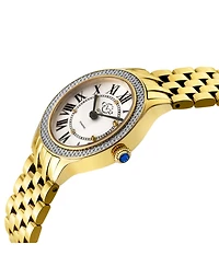GV2 by Gevril Women's Milan Swiss Quartz Diamond Ip Stainless Steel Bracelet Watch