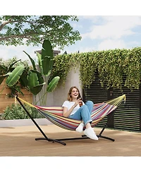 gaomon Portable Double Hammocks with Carrying Bag for Outside, 450 lbs Capacity