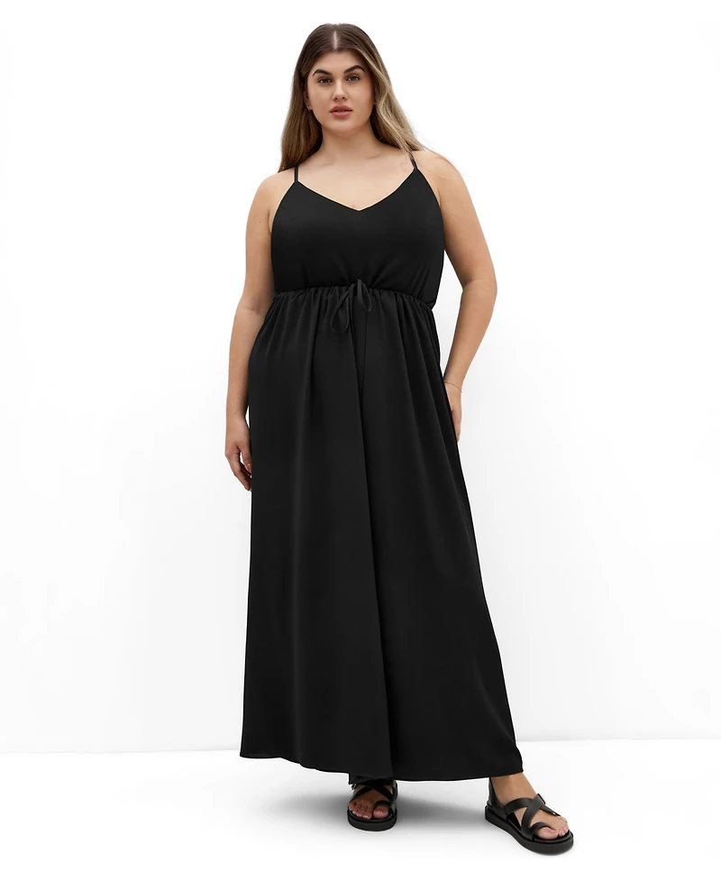 City Chic Women's Plus Divine Overlay Maxi Dress