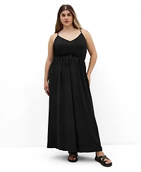 City Chic Women's Plus Divine Overlay Maxi Dress