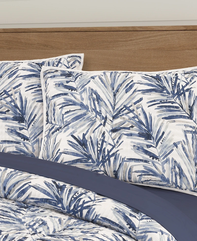 Salt Life Palm Beach Floral 3-Piece Quilt Set, Full/Queen