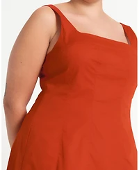 Estelle Women's Rohana A-Line Cotton Summer Mini Dress