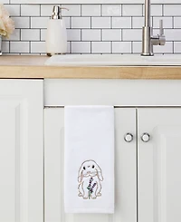 Skl Home Bunny Lop Bunny Lop Embellished Curved 2-Piece Hand Towel Set