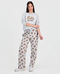Love Tribe Juniors' Halloween Teddy Bear Crewneck Sweatshirt